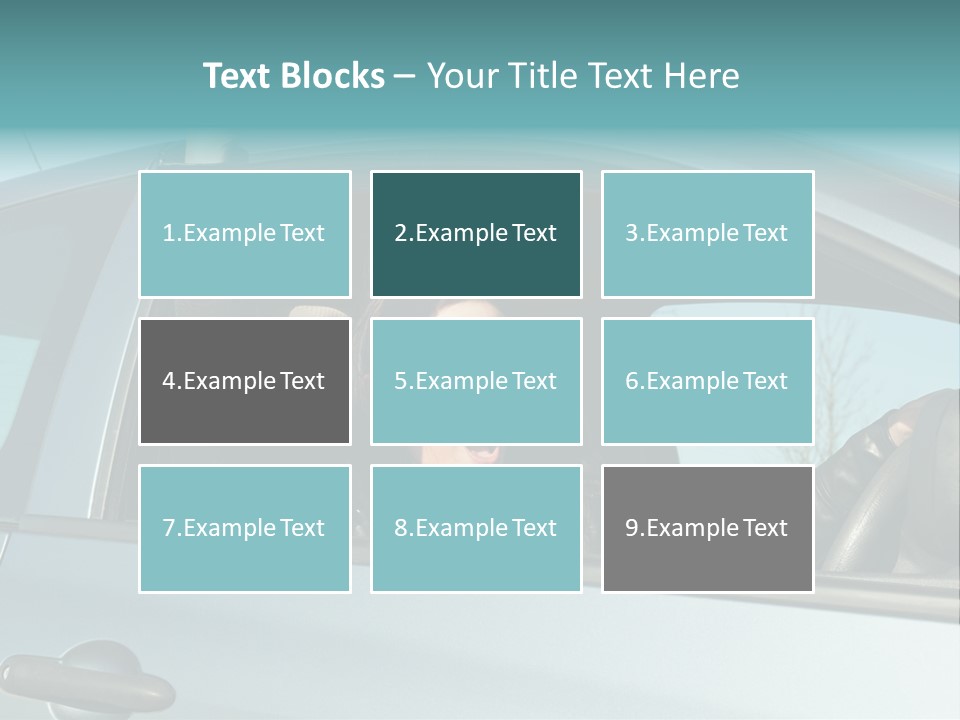 Driving Gesturing Threaten PowerPoint Template