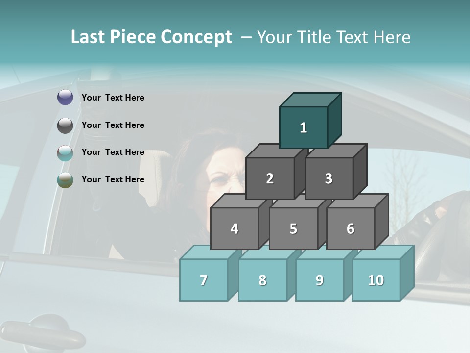 Driving Gesturing Threaten PowerPoint Template