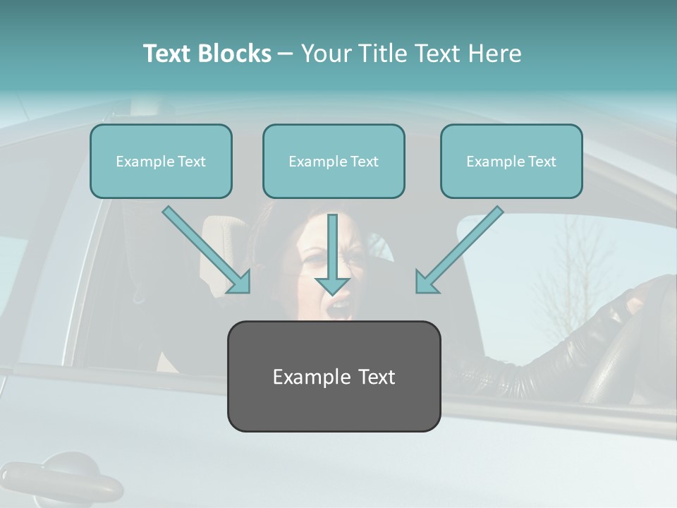 Driving Gesturing Threaten PowerPoint Template
