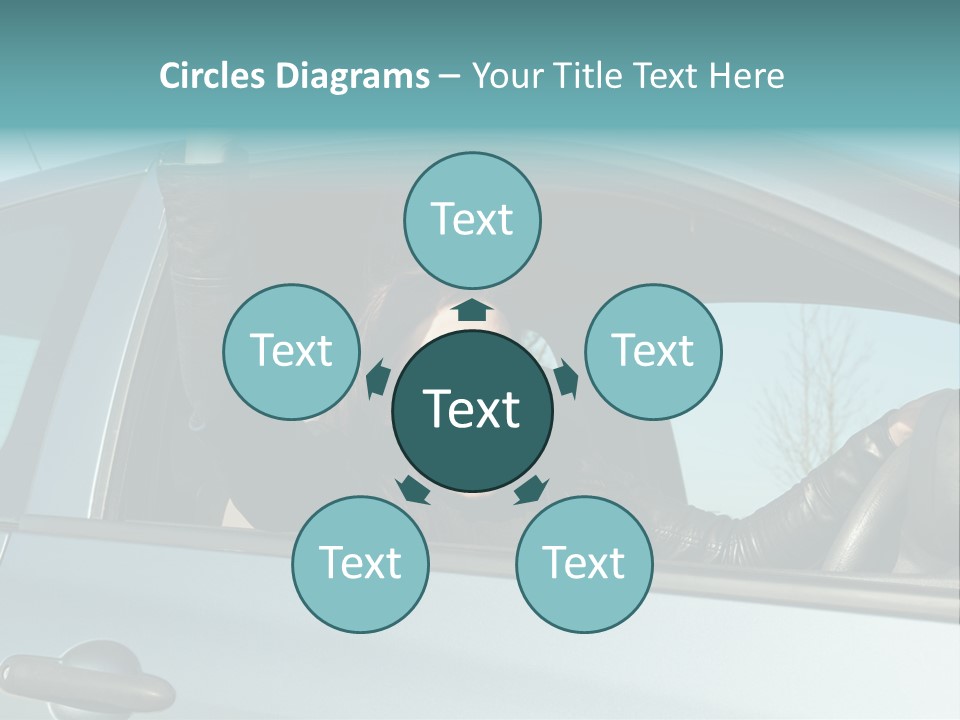 Driving Gesturing Threaten PowerPoint Template