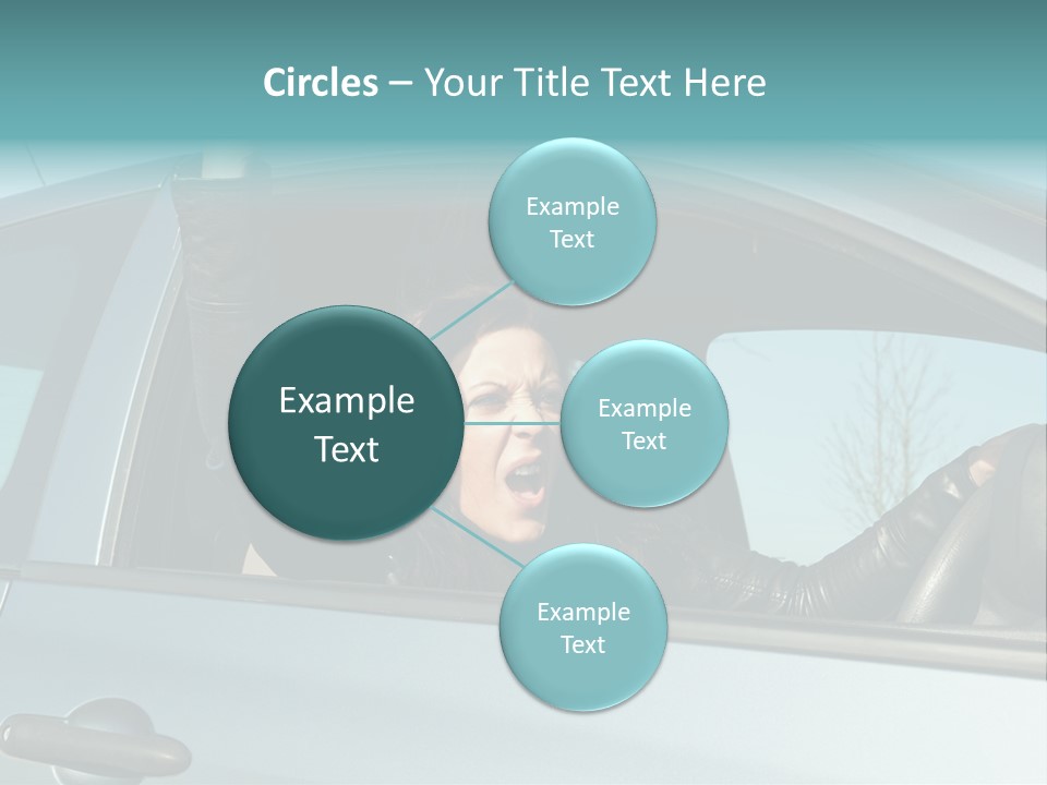 Driving Gesturing Threaten PowerPoint Template