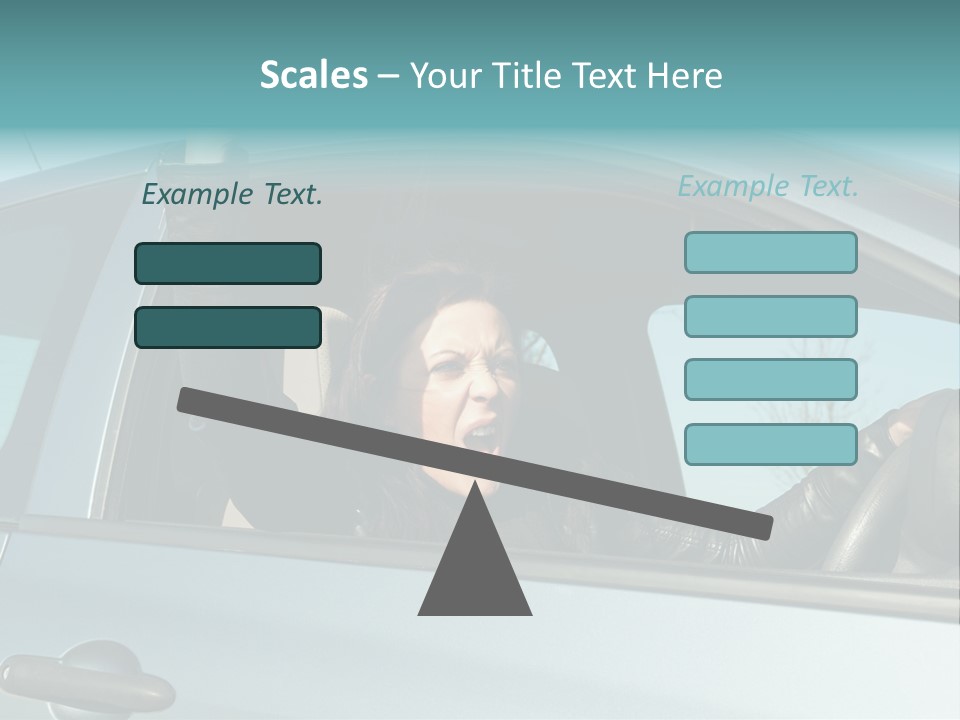 Driving Gesturing Threaten PowerPoint Template