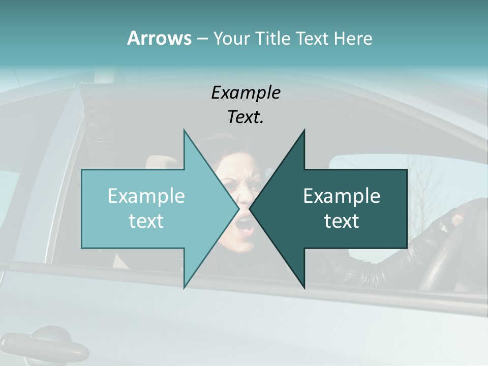 Driving Gesturing Threaten PowerPoint Template