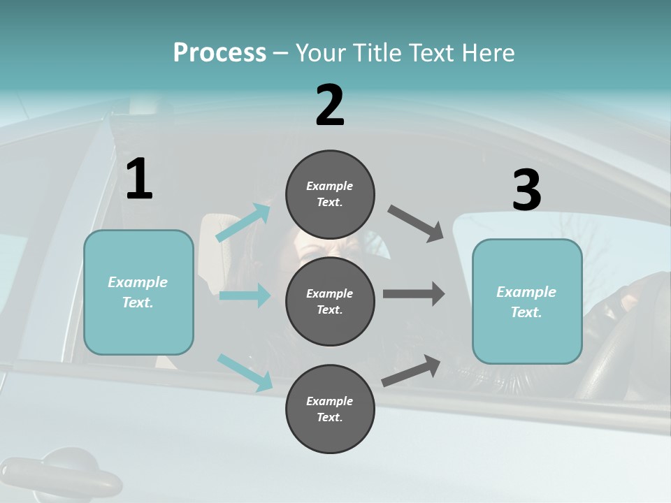 Driving Gesturing Threaten PowerPoint Template