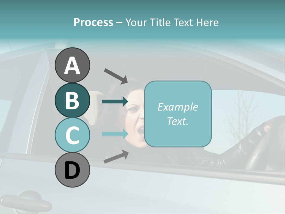 Driving Gesturing Threaten PowerPoint Template