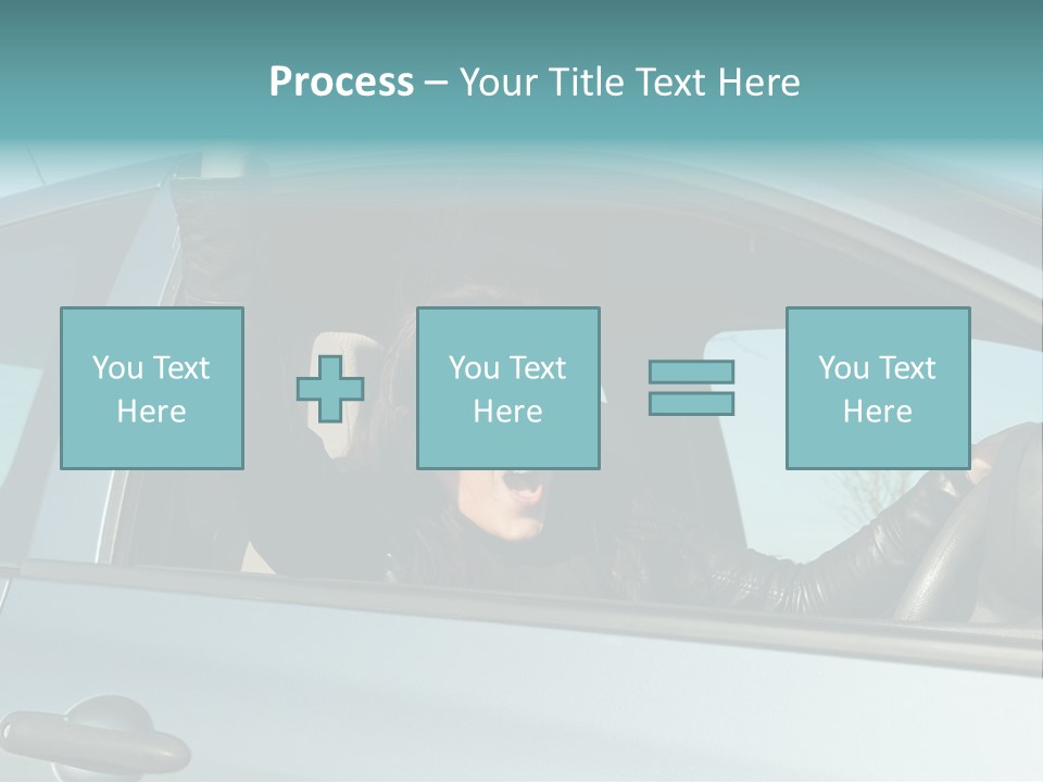 Driving Gesturing Threaten PowerPoint Template