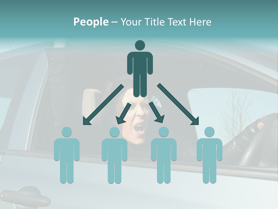 Driving Gesturing Threaten PowerPoint Template