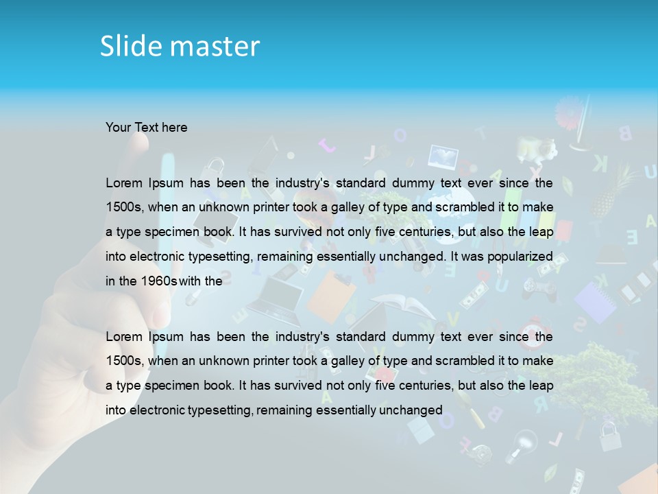 Book Touchscreen Tree PowerPoint Template