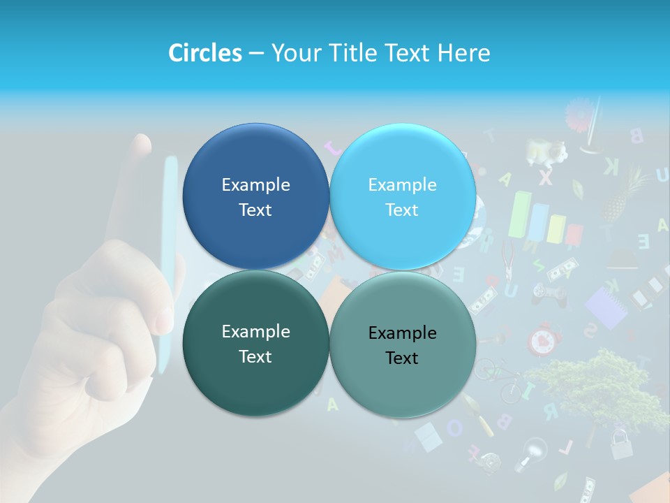 Book Touchscreen Tree PowerPoint Template