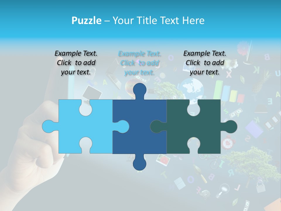 Book Touchscreen Tree PowerPoint Template