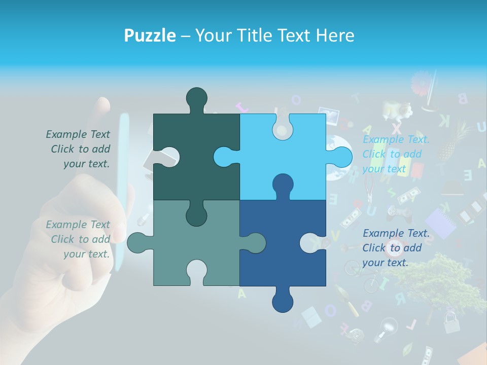 Book Touchscreen Tree PowerPoint Template