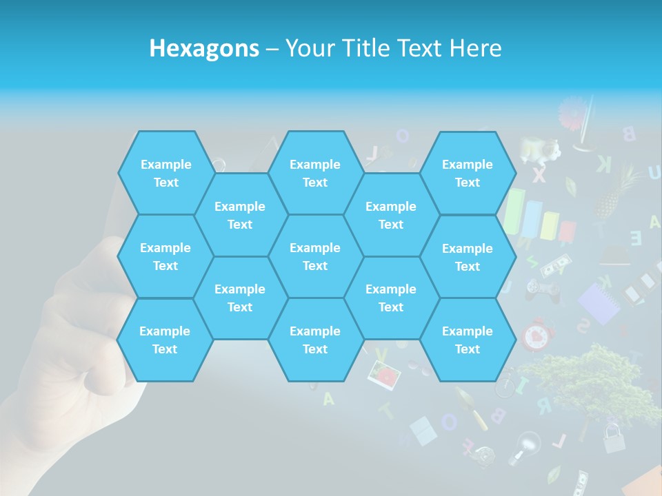Book Touchscreen Tree PowerPoint Template