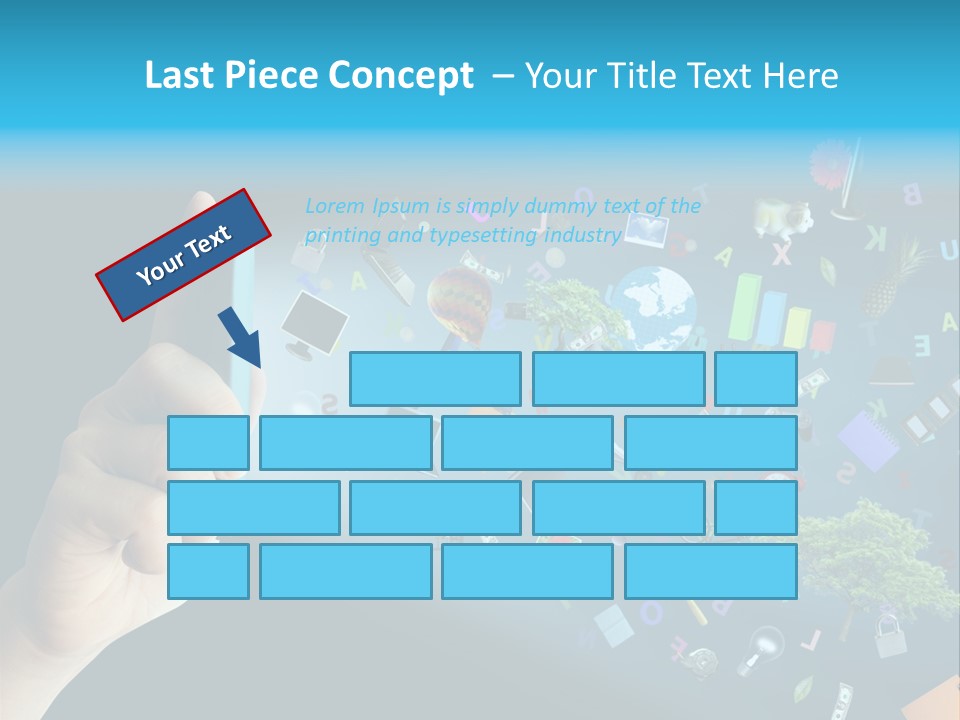 Book Touchscreen Tree PowerPoint Template