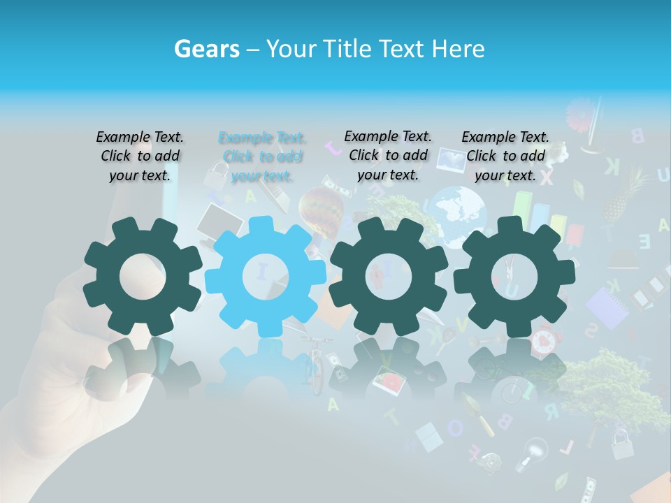 Book Touchscreen Tree PowerPoint Template