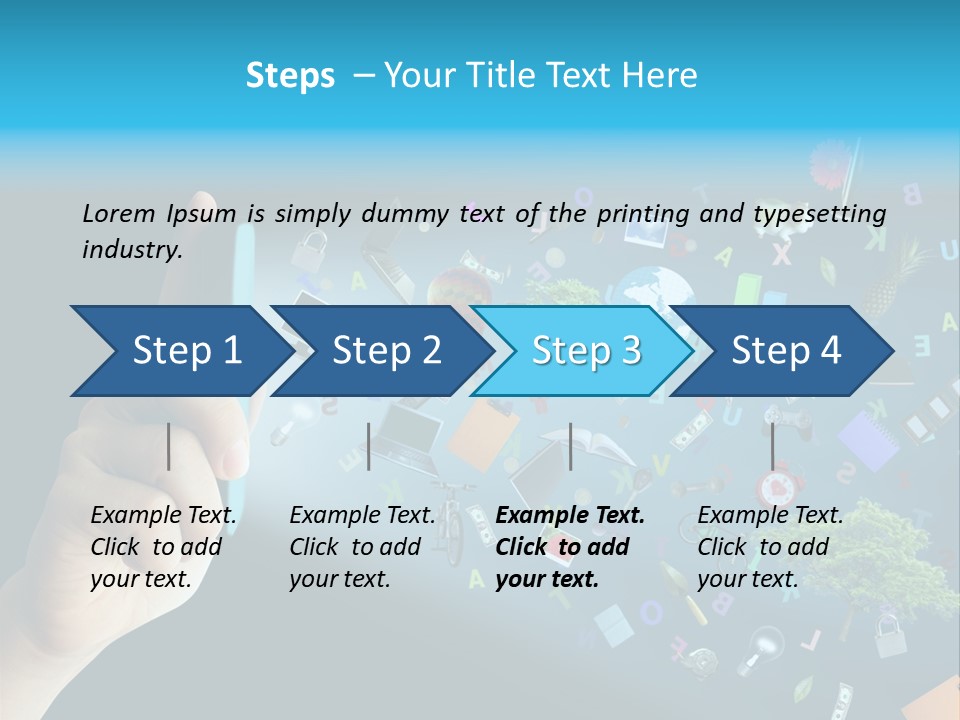 Book Touchscreen Tree PowerPoint Template