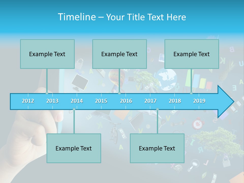 Book Touchscreen Tree PowerPoint Template