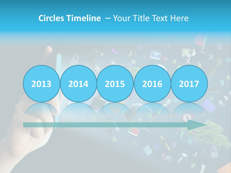 Book Touchscreen Tree PowerPoint Template