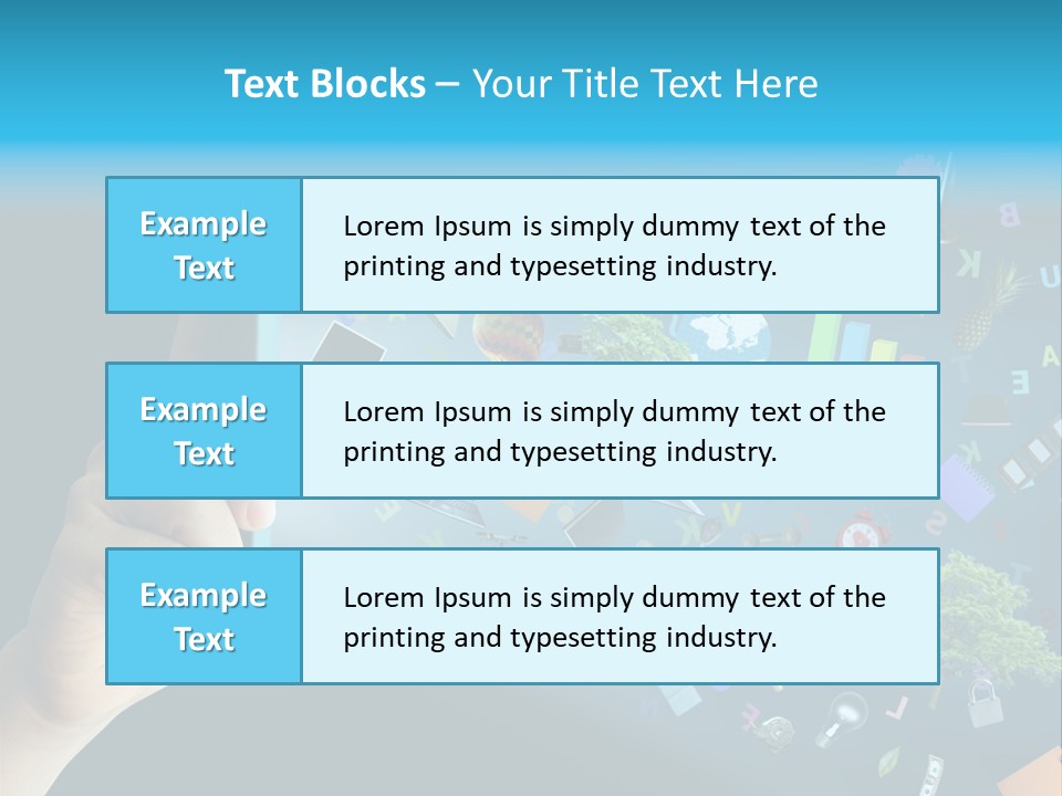 Book Touchscreen Tree PowerPoint Template