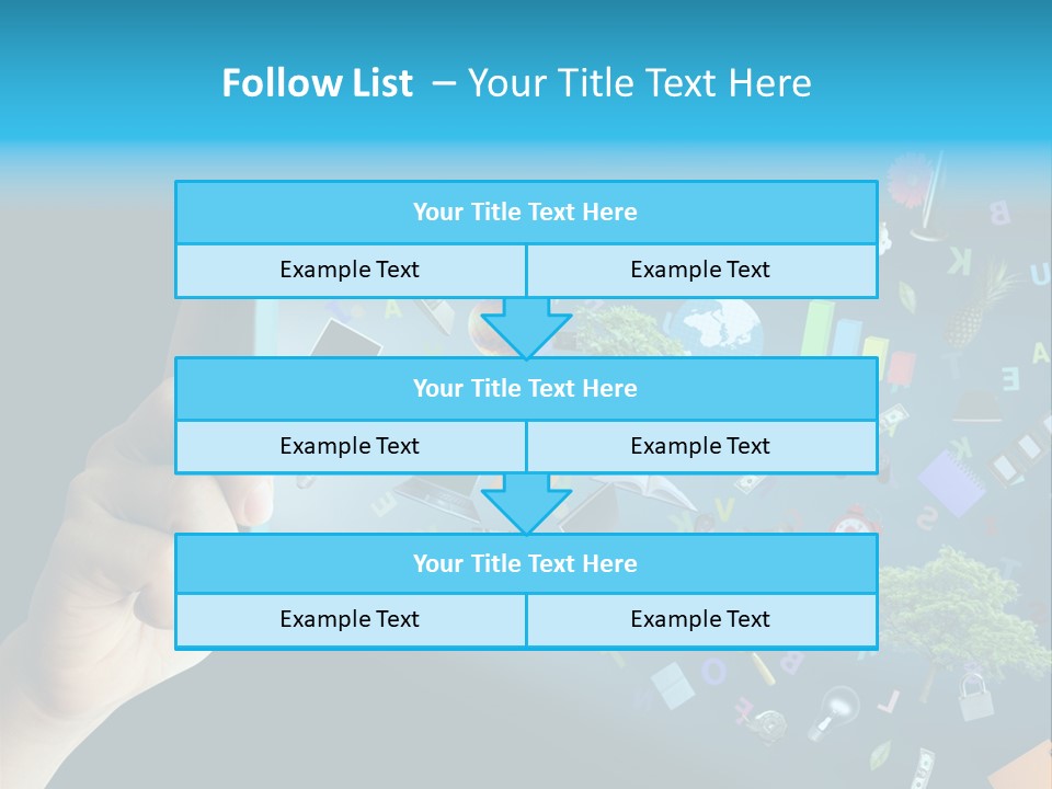 Book Touchscreen Tree PowerPoint Template