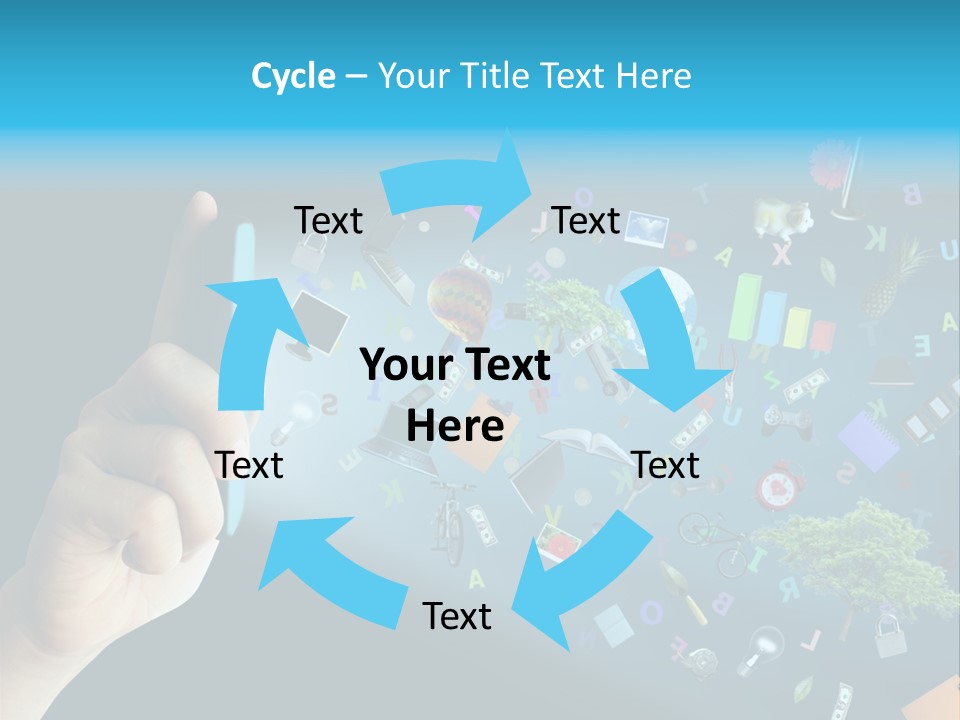Book Touchscreen Tree PowerPoint Template