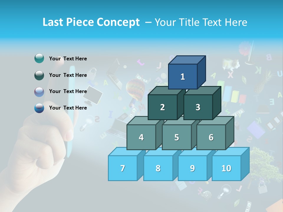 Book Touchscreen Tree PowerPoint Template