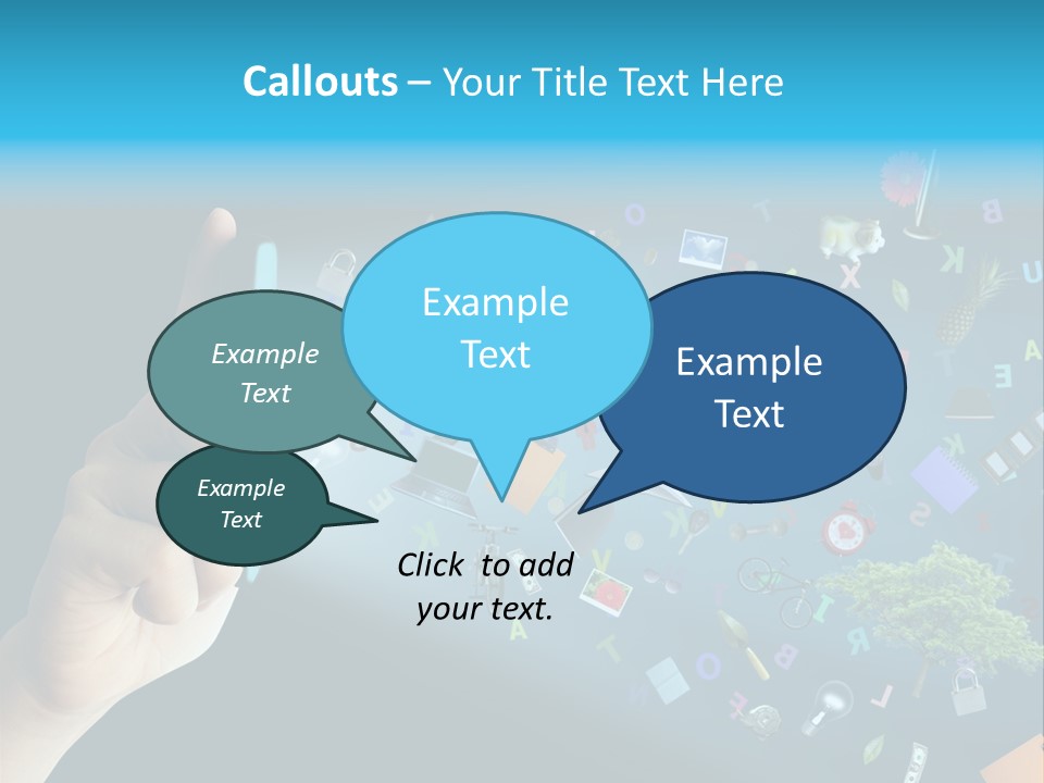 Book Touchscreen Tree PowerPoint Template
