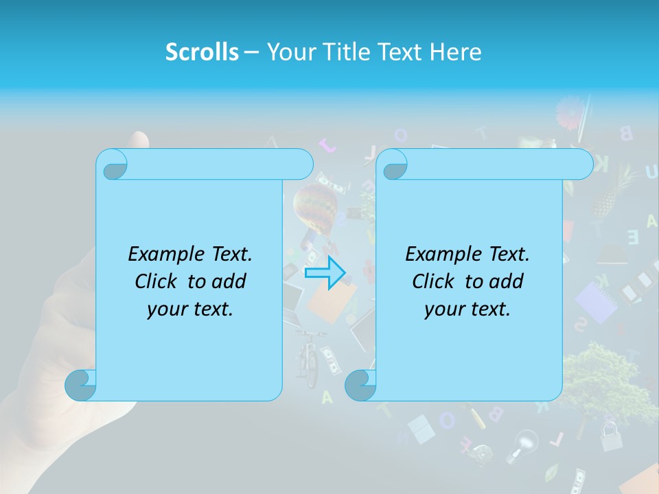 Book Touchscreen Tree PowerPoint Template