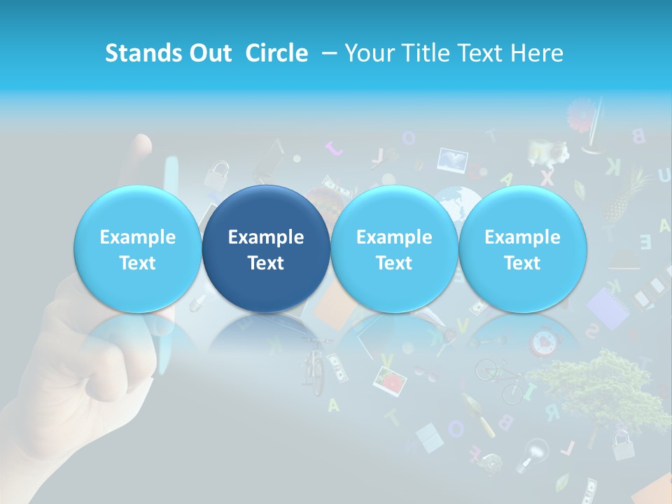 Book Touchscreen Tree PowerPoint Template