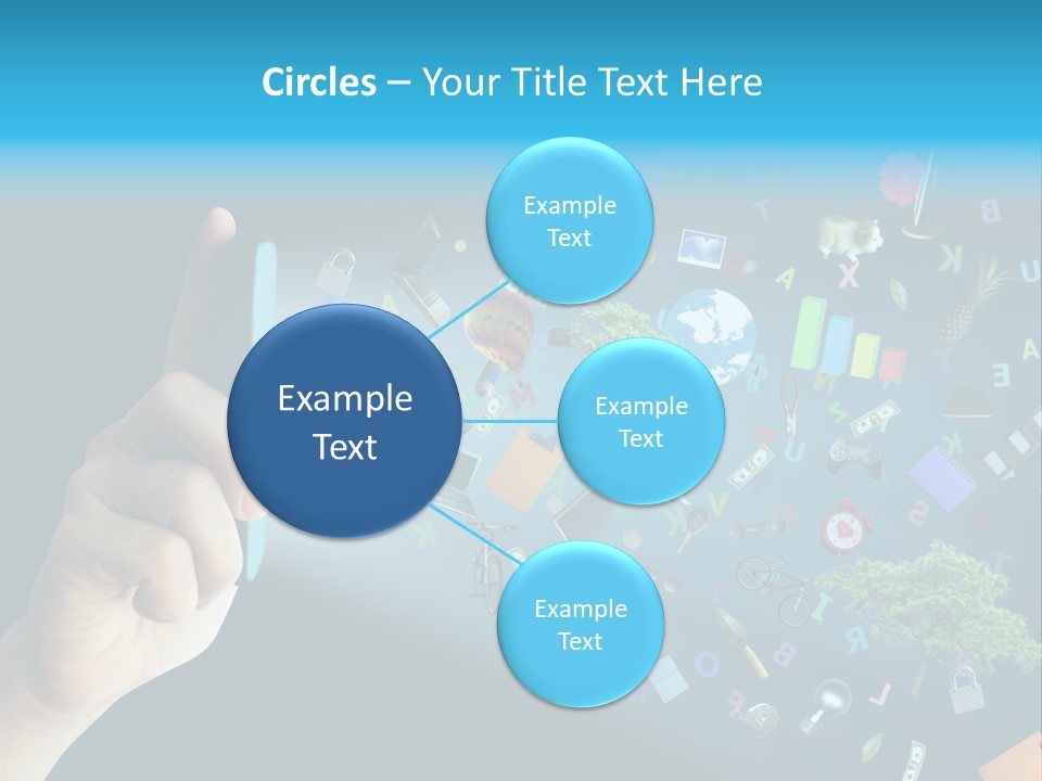 Book Touchscreen Tree PowerPoint Template