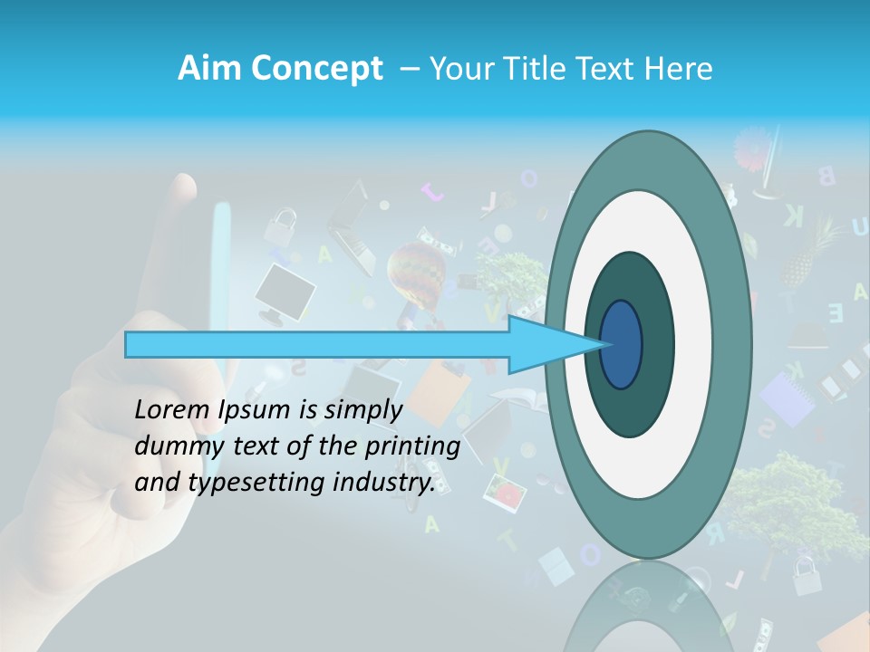 Book Touchscreen Tree PowerPoint Template