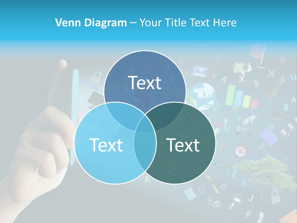 Book Touchscreen Tree PowerPoint Template