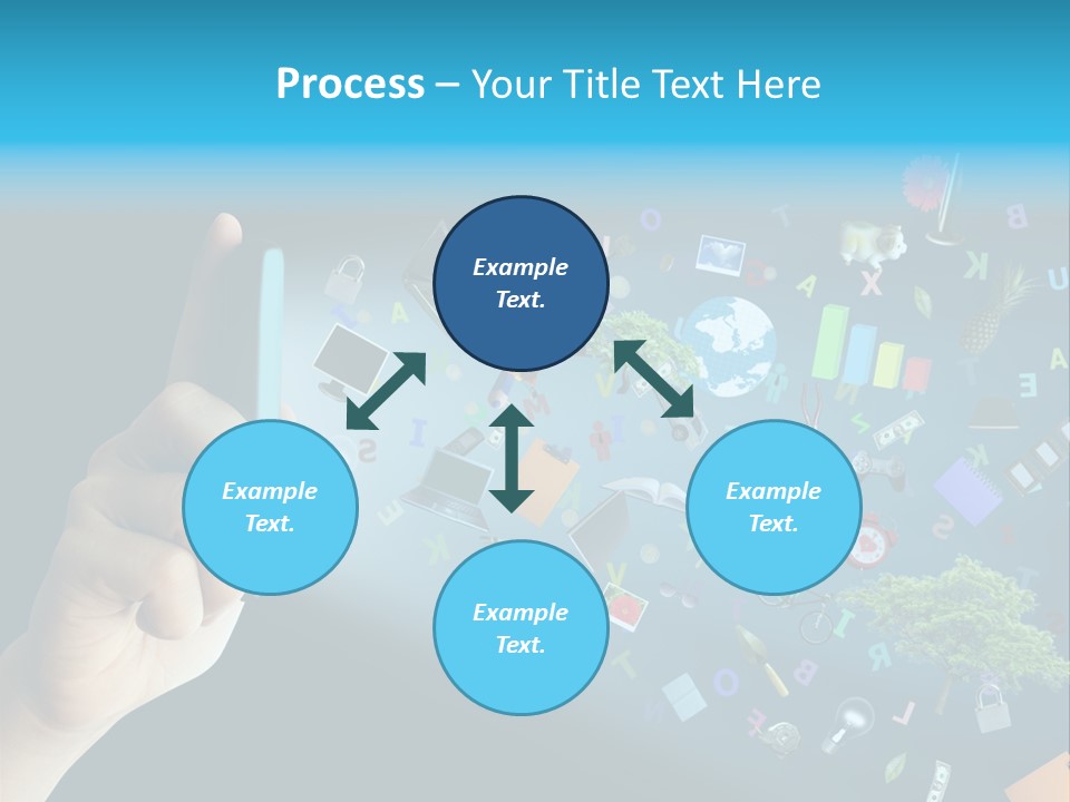 Book Touchscreen Tree PowerPoint Template