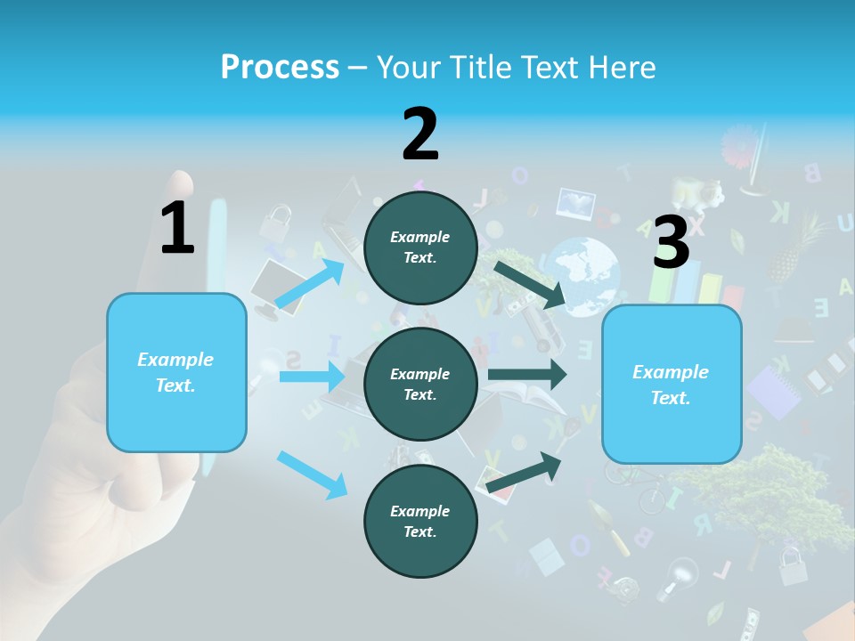 Book Touchscreen Tree PowerPoint Template