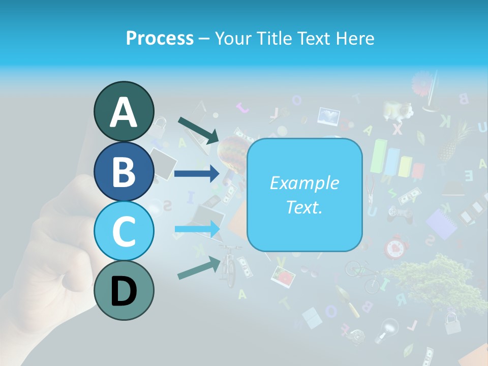 Book Touchscreen Tree PowerPoint Template