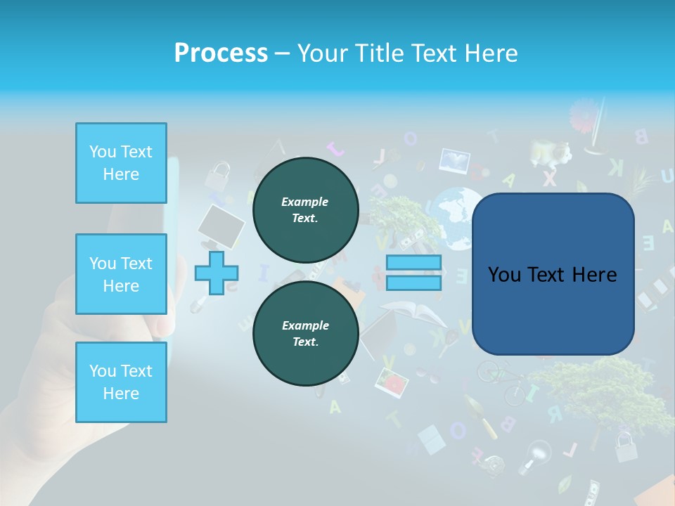 Book Touchscreen Tree PowerPoint Template