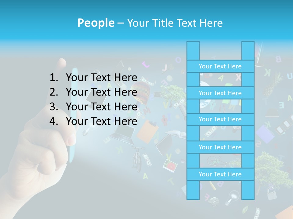 Book Touchscreen Tree PowerPoint Template