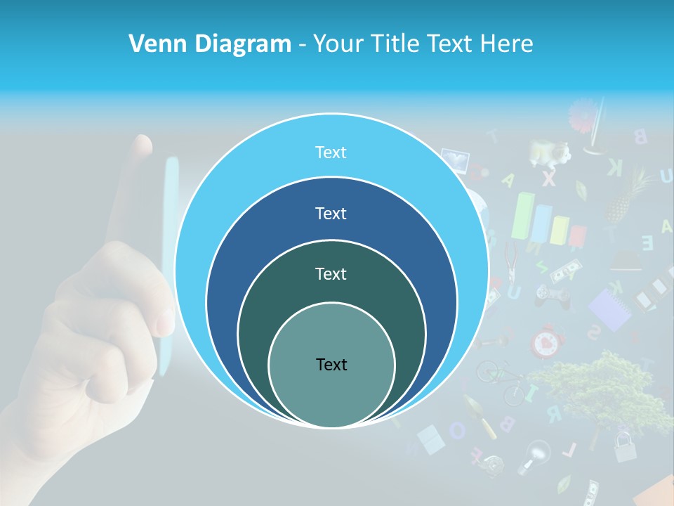 Book Touchscreen Tree PowerPoint Template