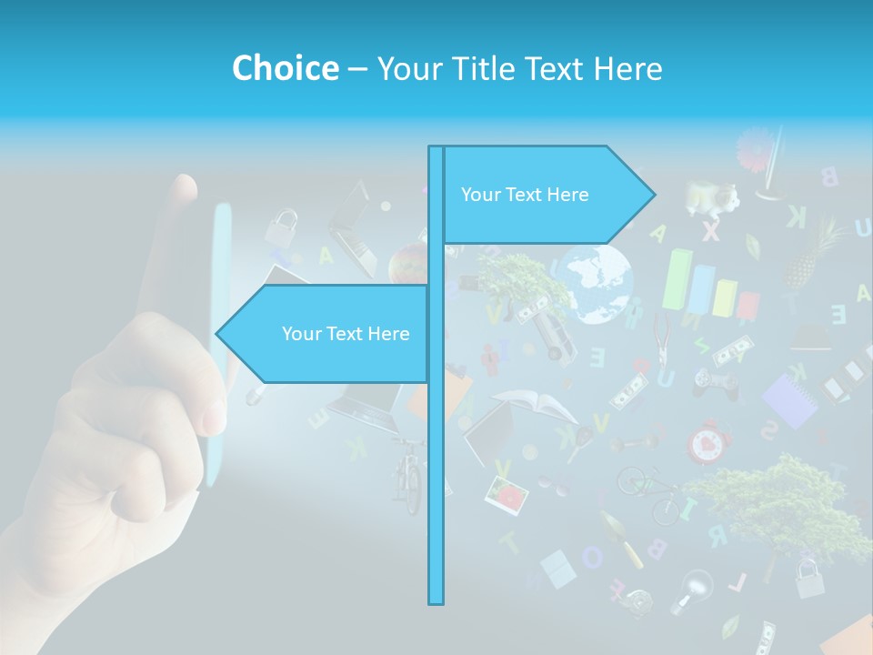 Book Touchscreen Tree PowerPoint Template