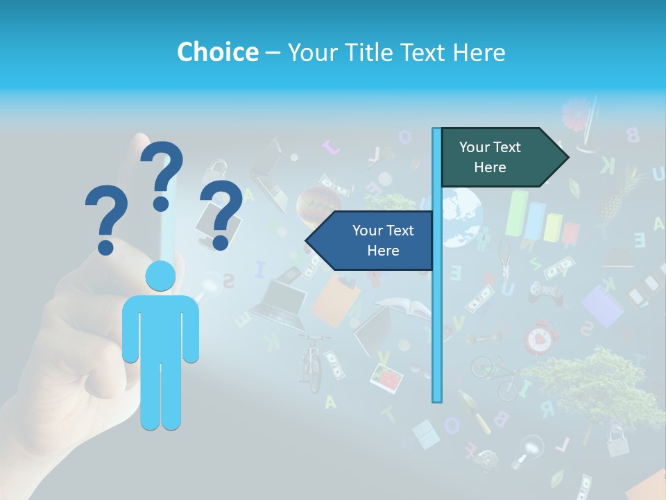 Book Touchscreen Tree PowerPoint Template
