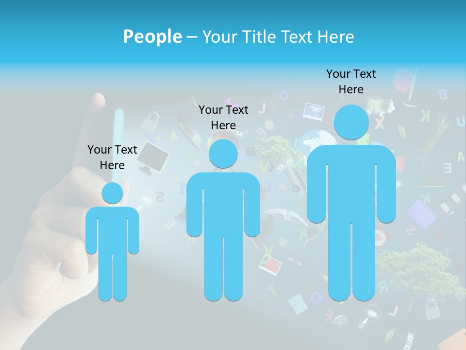 Book Touchscreen Tree PowerPoint Template