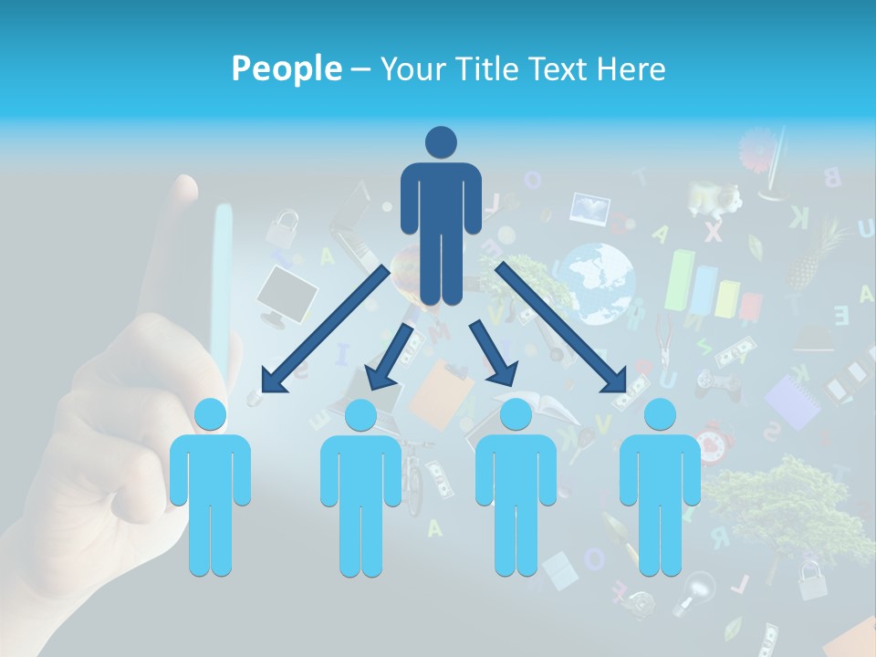 Book Touchscreen Tree PowerPoint Template