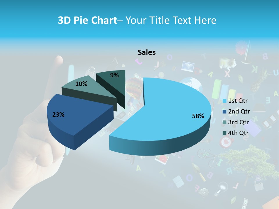 Book Touchscreen Tree PowerPoint Template