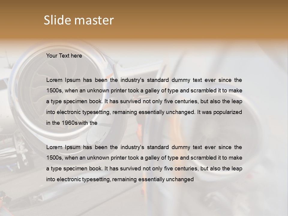 Aircraft Exhibition Exterior PowerPoint Template