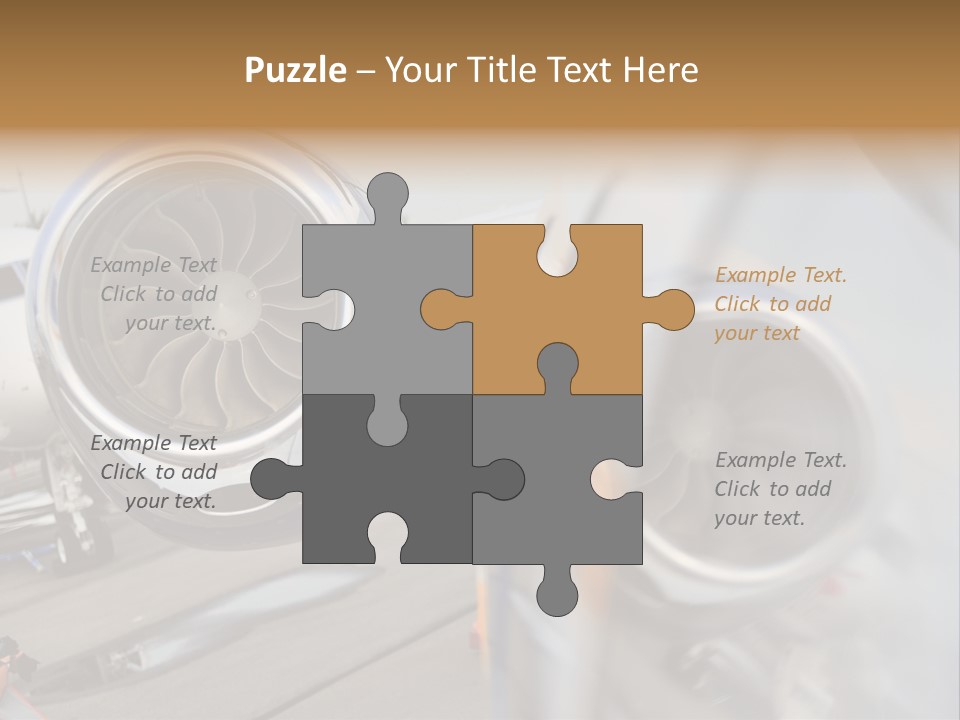 Aircraft Exhibition Exterior PowerPoint Template