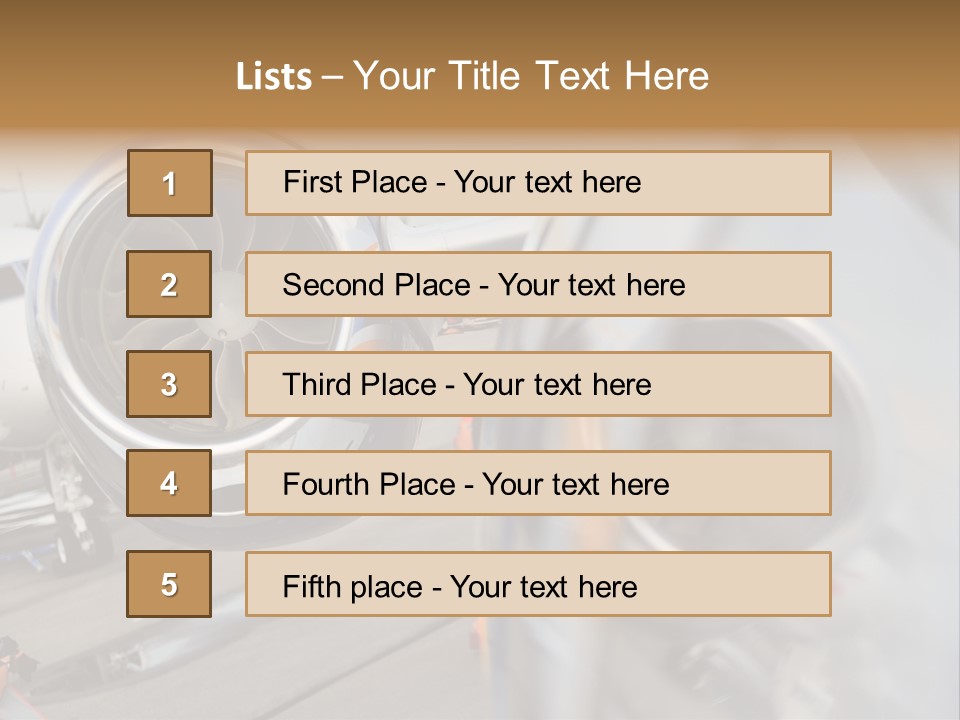Aircraft Exhibition Exterior PowerPoint Template