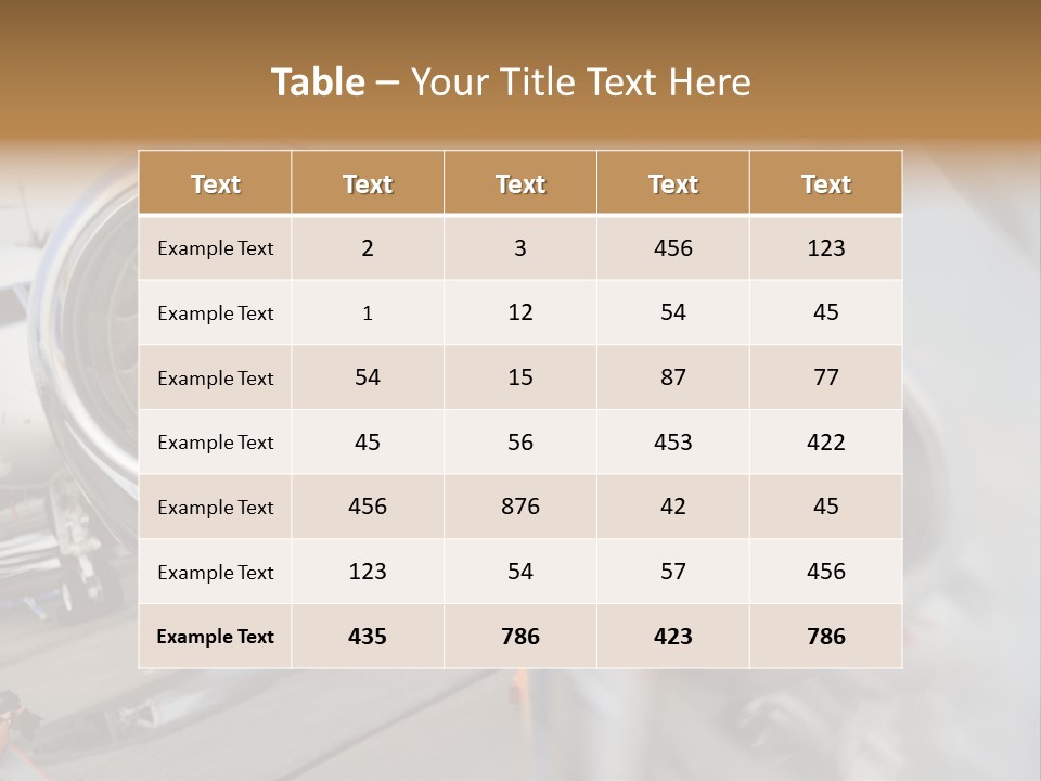 Aircraft Exhibition Exterior PowerPoint Template
