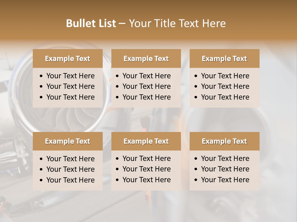Aircraft Exhibition Exterior PowerPoint Template