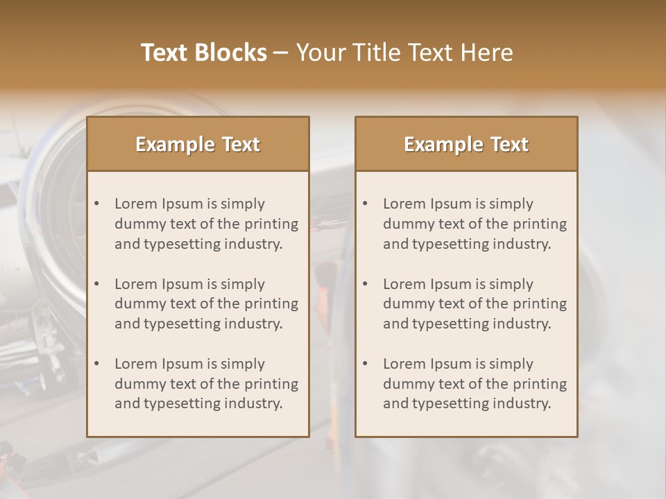 Aircraft Exhibition Exterior PowerPoint Template