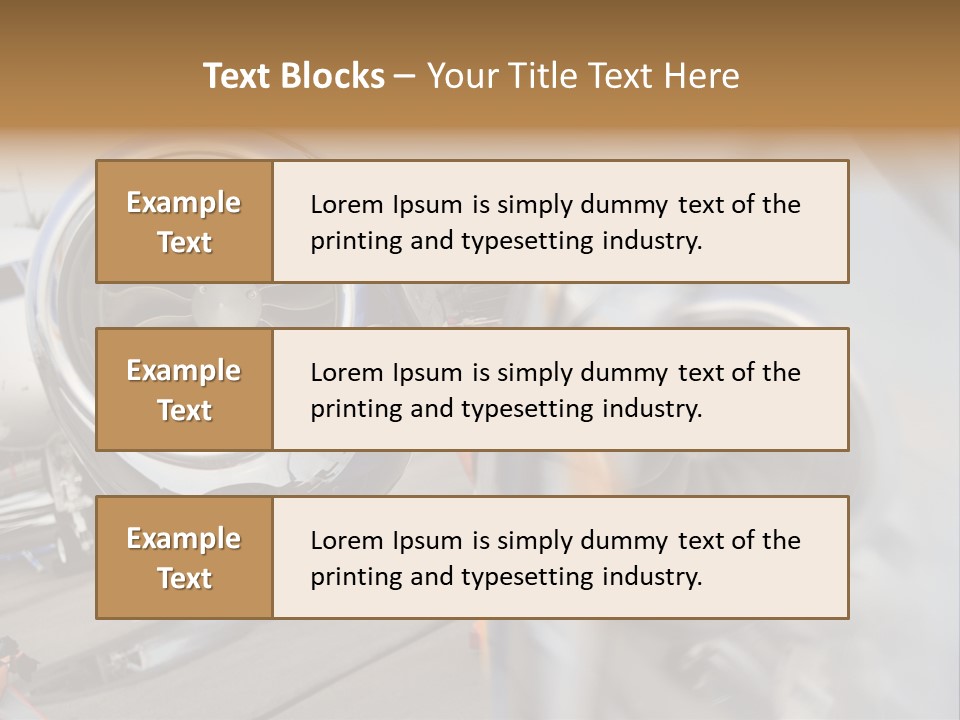 Aircraft Exhibition Exterior PowerPoint Template