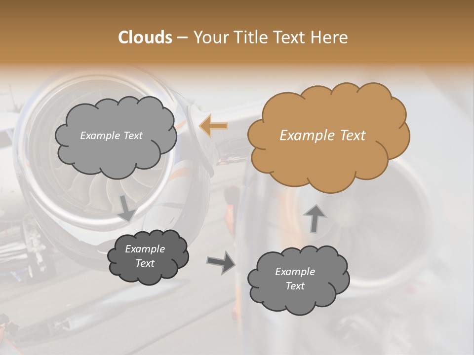 Aircraft Exhibition Exterior PowerPoint Template